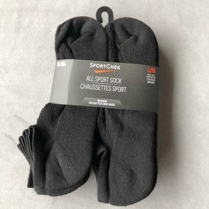 SportChek ~ 6 Pack No Show Sport Sock ~ Size 10-12.5